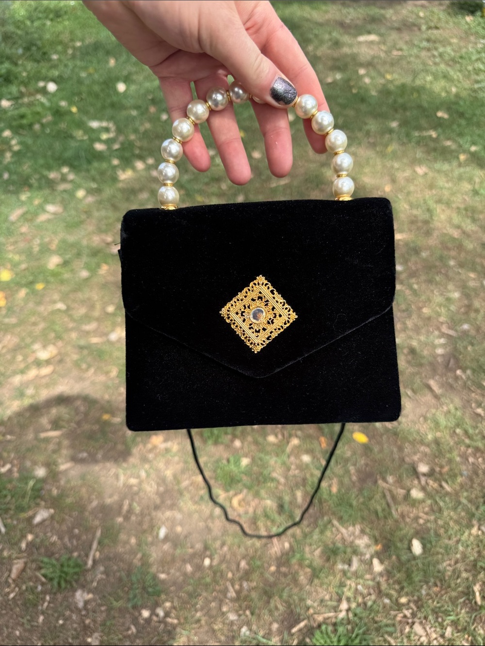 Partners vintage velvet purse